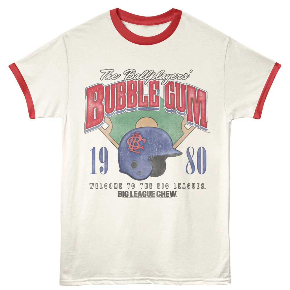 Big League Chew - Blc Helmet And Diamond Ringer Tee