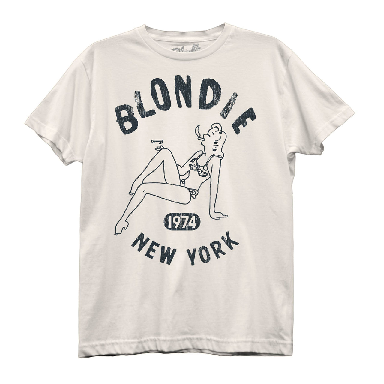 BLONDIE NEW YORK LADY CREAM JUNIORS TSHIRT
