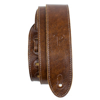Thumbnail for Chestnut Brown Deluxe Soft Italian Garment Leather Guitar Strap