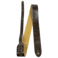 Thumbnail for Vintage Brown Deluxe Soft Italian Garment Leather Guitar Strap
