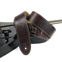 Thumbnail for Mahogony Deluxe Soft Italian Garment Leather Guitar Strap