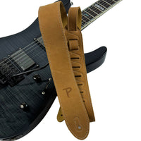 Thumbnail for Sandlewood Deluxe Soft Italian Garment Leather Guitar Strap