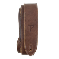Thumbnail for Truffle Colour Deluxe Soft Italian Garment Leather Guitar Strap