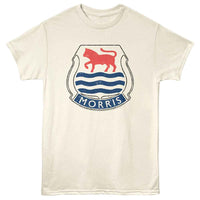 Thumbnail for BRITISH MOTOR HERITAGE-BMH MORRIS CREST LOGO-NATURAL ADULT S/S TSHIRT