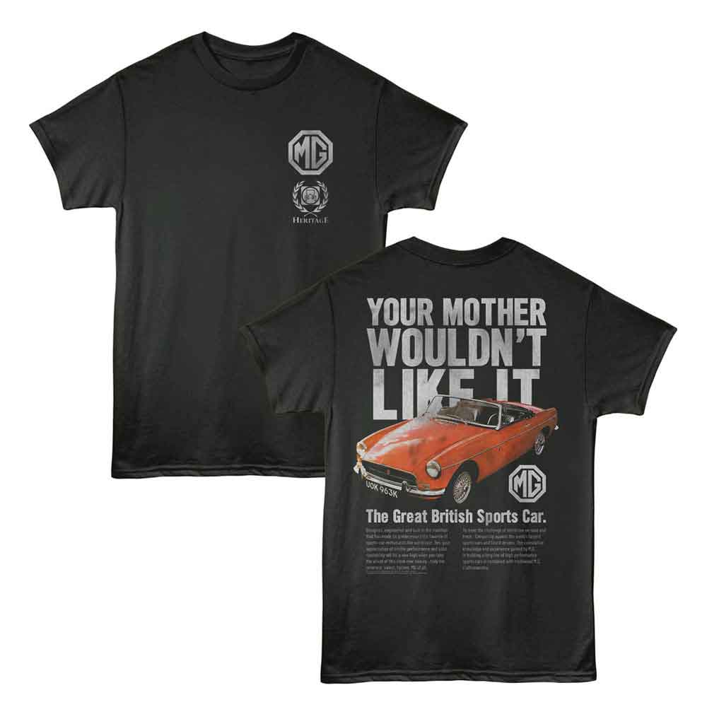 BRITISH MOTOR HERITAGE-BMH YOUR MOTHER MG-SMOKE ADULT S/S TSHIRT