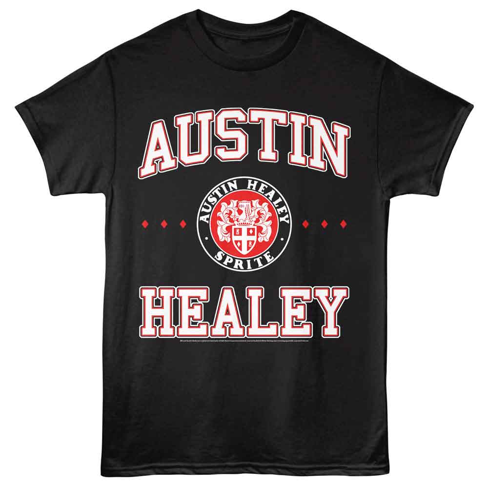 BRITISH MOTOR HERITAGE-BMH AUSTIN HEALEY-BLACK ADULT S/S TSHIRT