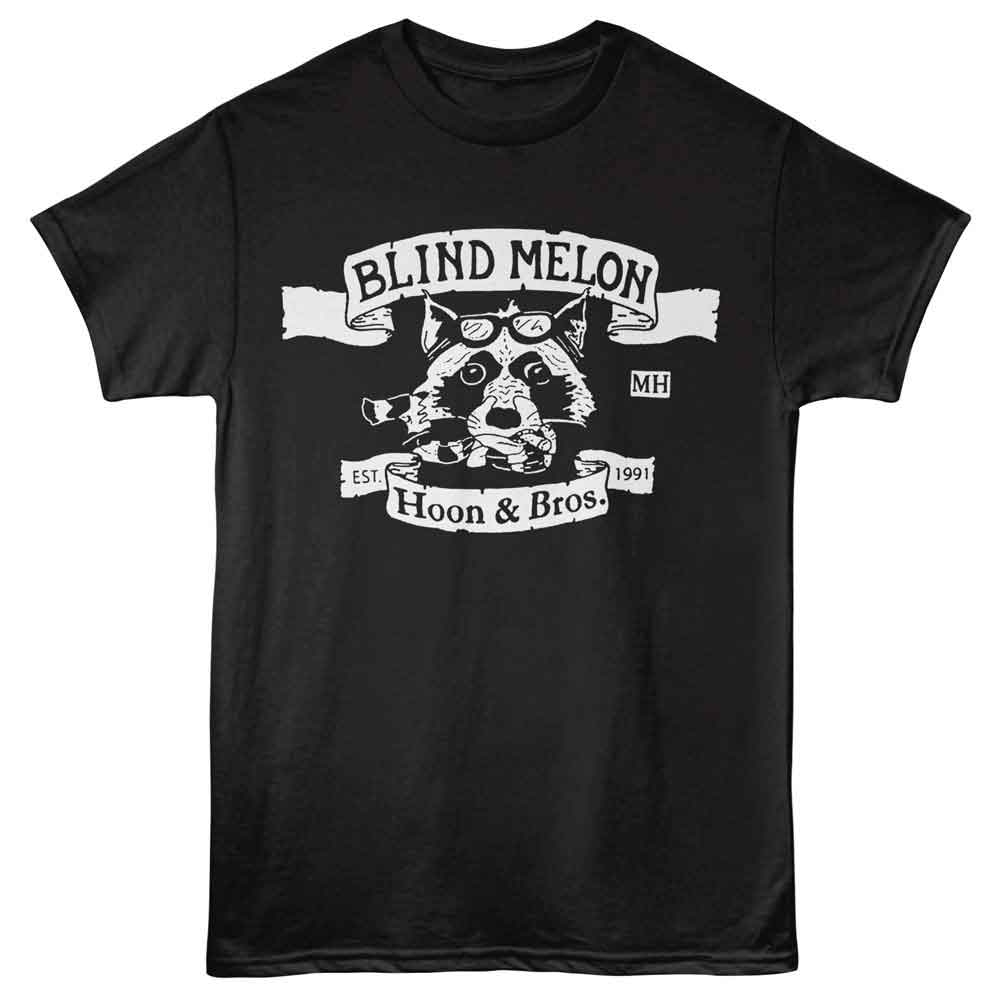 BLIND MELON-BLIND MELON HOON AND BROS RACCOON-BLACK ADULT S/S TSHIRT