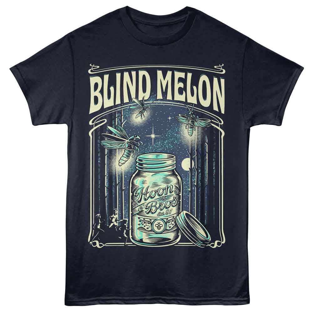 BLIND MELON-BLIND MELON HOON AND BROS JAR-NAVY ADULT S/S TSHIRT