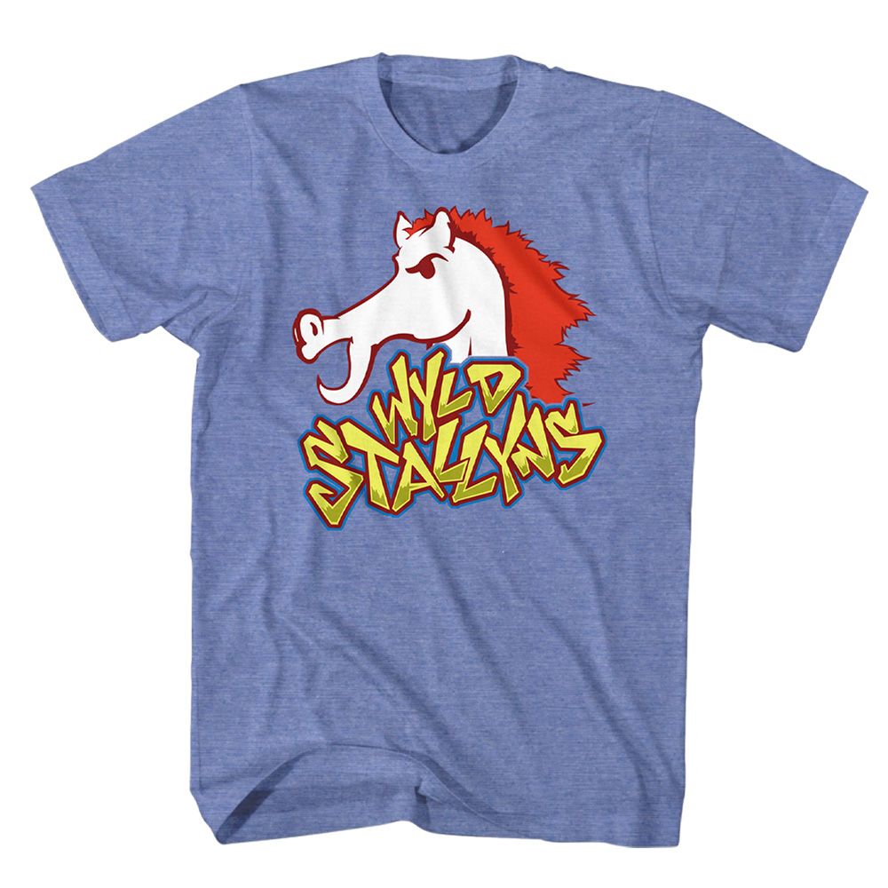 BILL AND TED-STALLYNS-LIGHT BLUE HEATHER ADULT S/S TSHIRT