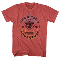 Thumbnail for BILL AND TED-BILL AND TED BOLT-RED HEATHER ADULT S/S TSHIRT