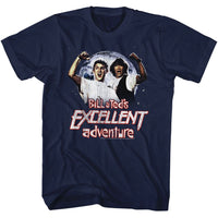 Thumbnail for BILL AND TED-EXCELLENT-NAVY ADULT S/S TSHIRT