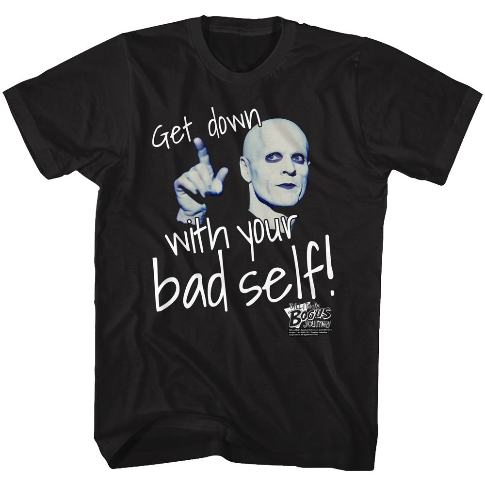 BILL AND TED-GET DOWN-BLACK ADULT S/S TSHIRT