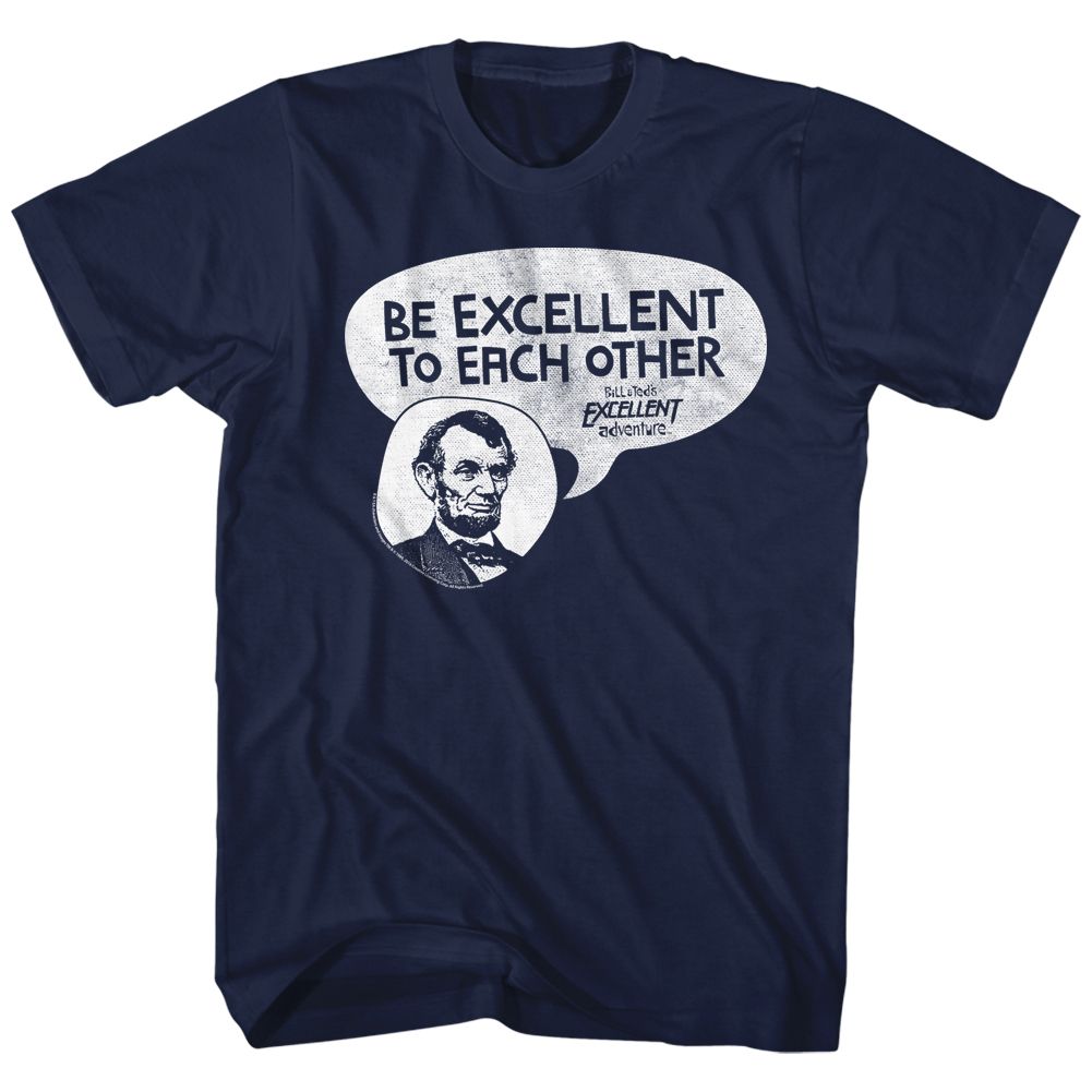 BILL AND TED-EXCELLENTABE-NAVY ADULT S/S TSHIRT
