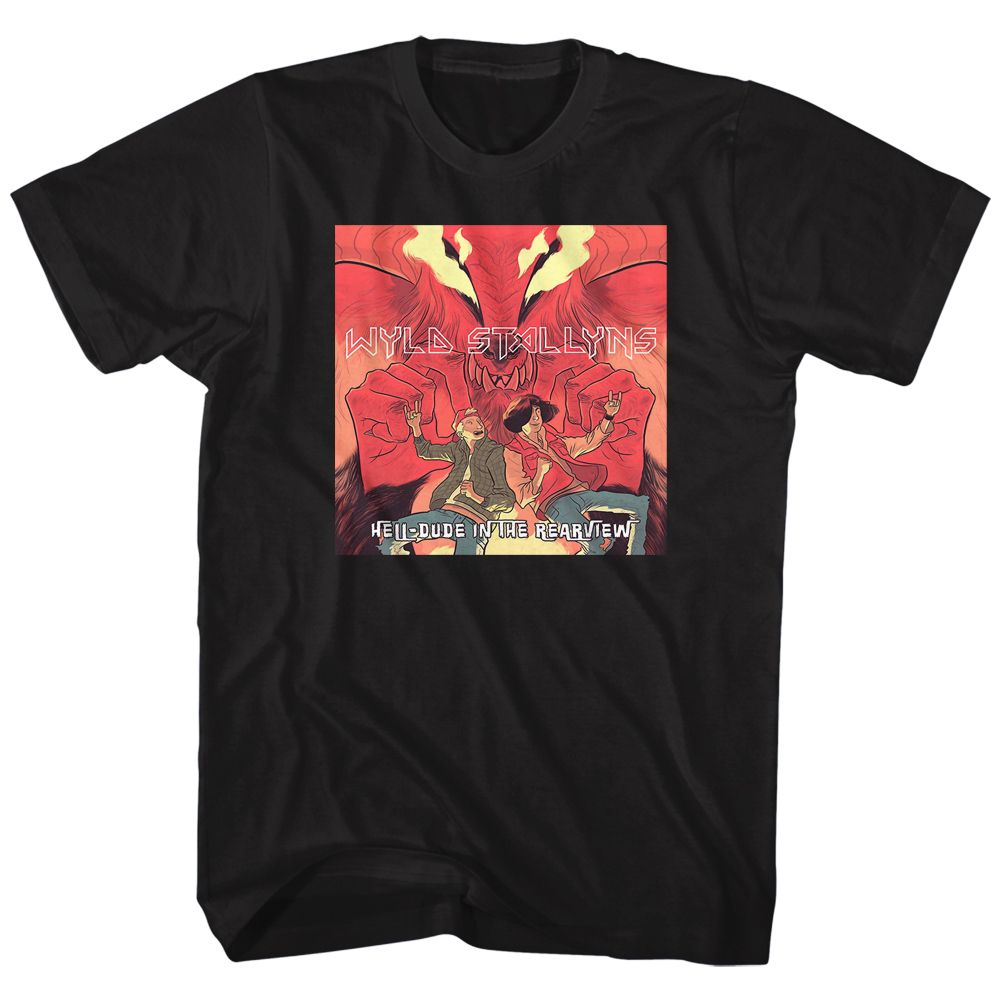 BILL AND TED-HELL-DUDE-BLACK ADULT S/S TSHIRT