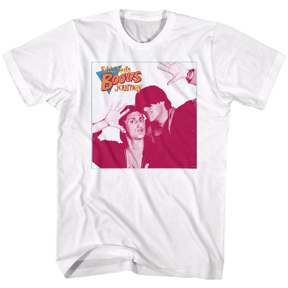 BILL AND TED-4 SQUARE-WHITE ADULT S/S TSHIRT