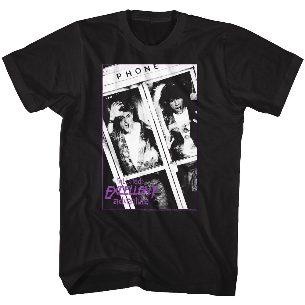 BILL AND TED-BNNT-BLACK ADULT S/S TSHIRT
