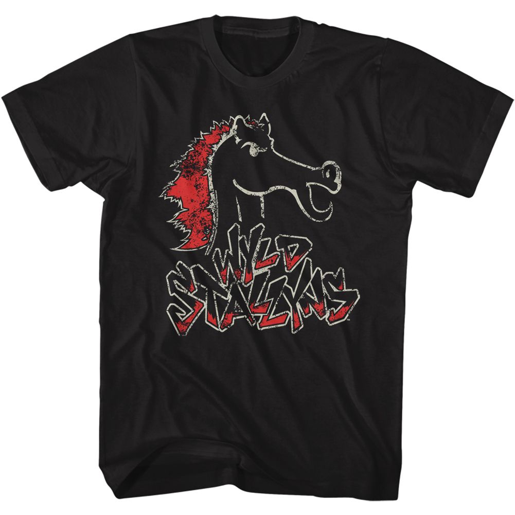BILL AND TED-STALLIONS-BLACK ADULT S/S TSHIRT