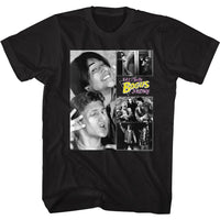 Thumbnail for BILL AND TED-BNT COLLAGE-BLACK ADULT S/S TSHIRT