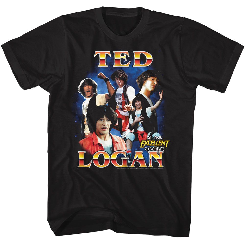 BILL AND TED-BILL AND TED COLLAGE-BLACK ADULT S/S TSHIRT