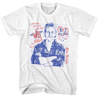 Thumbnail for BILL AND TED-BILL AND TED BILL NOTEBOOK DOODLE-WHITE ADULT S/S TSHIRT