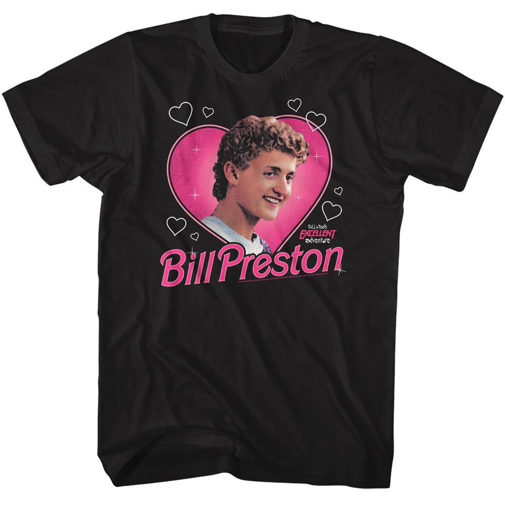 BILL AND TED HEARTTHROB BILL-BLACK ADULT S/S TSHIRT