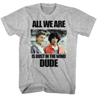 Thumbnail for BILL AND TED-DUSTIN T WIND-GRAY HEATHER ADULT S/S TSHIRT