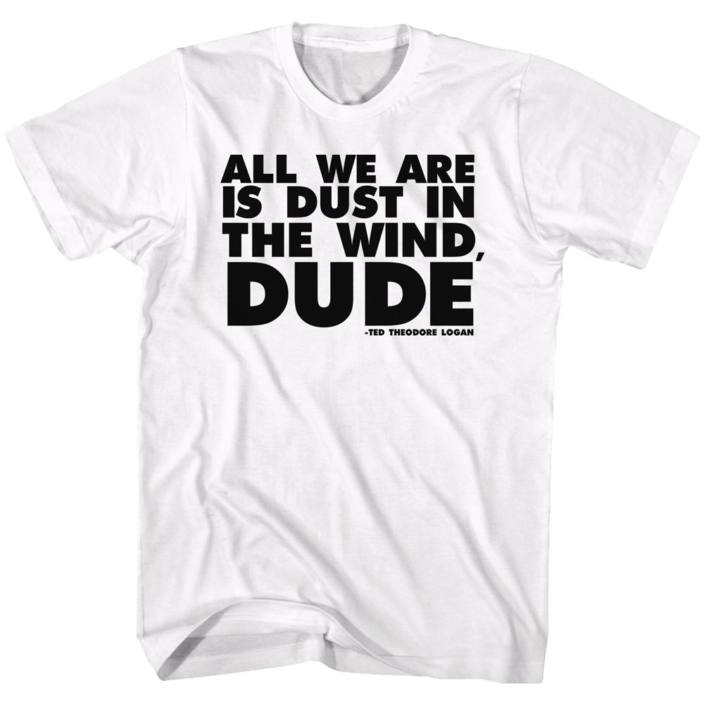 BILL AND TED-ALL IT IS-WHITE ADULT S/S TSHIRT