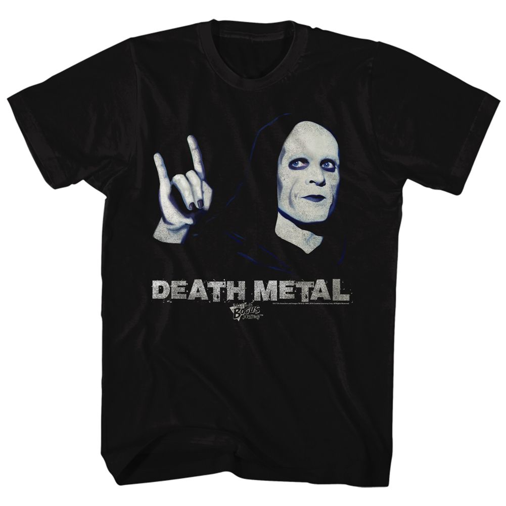 BILL AND TED-DEATH METAL-BLACK ADULT S/S TSHIRT