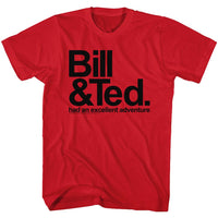 Thumbnail for BILL AND TED-BNT-RED ADULT S/S TSHIRT
