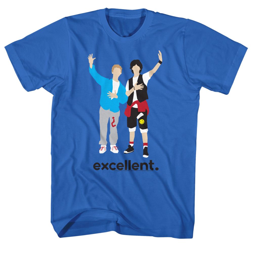 BILL AND TED-MINIMAL-ROYAL ADULT S/S TSHIRT