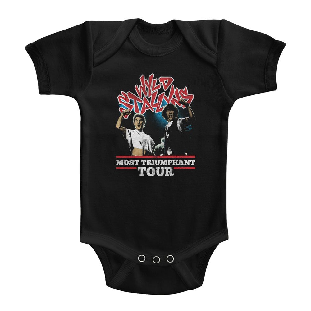 BILL AND TED-MOST TRIUMPHANT-BLACK INFANT S/S BODYSUIT