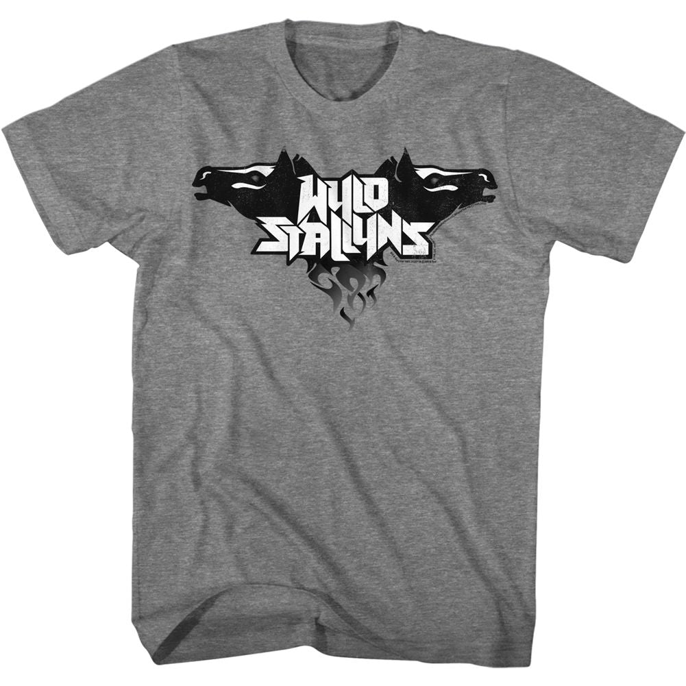 BILL AND TED FACE THE MUSIC-NEWSTALLYNS-GRAPHITE HEATHER ADULT S/S TSHIRT