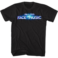 Thumbnail for BILL AND TED FACE THE MUSIC-B&T FTM LOGO-BLACK ADULT S/S TSHIRT