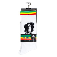 Thumbnail for BOB MARLEY SILHOUETTE WHITE CREW, 1 PAIR