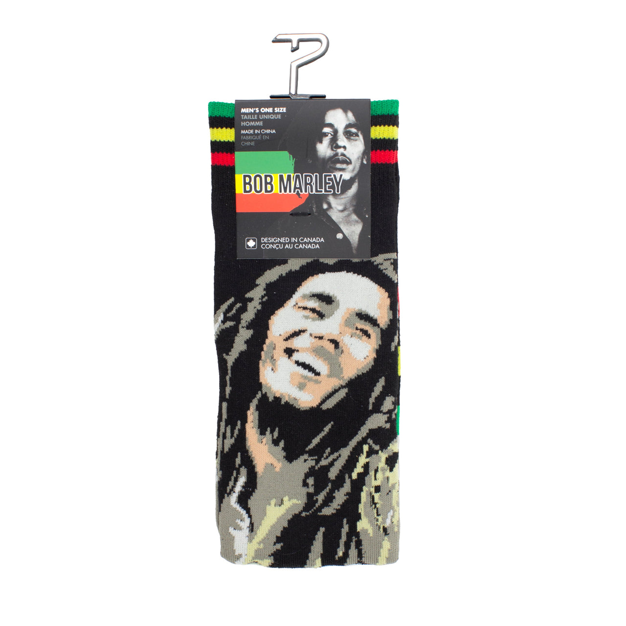 BOB MARLEY SMILE ILLUSTRATION CREW, 1 PAIR