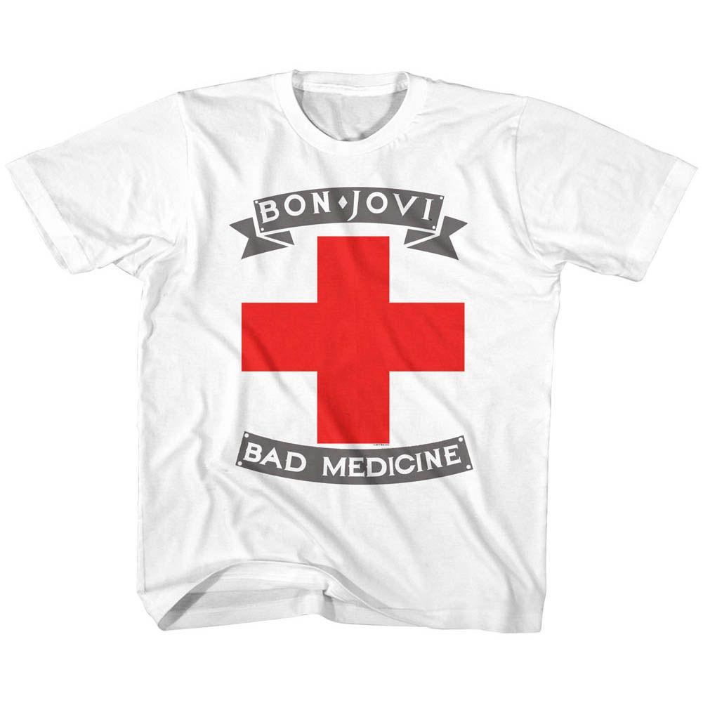BON JOVI-BADMED-WHITE TODDLER S/S TSHIRT