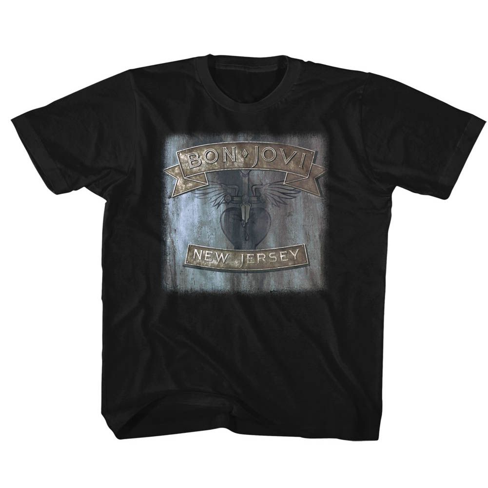 BON JOVI-NEW JERSEY-BLACK YOUTH S/S TSHIRT