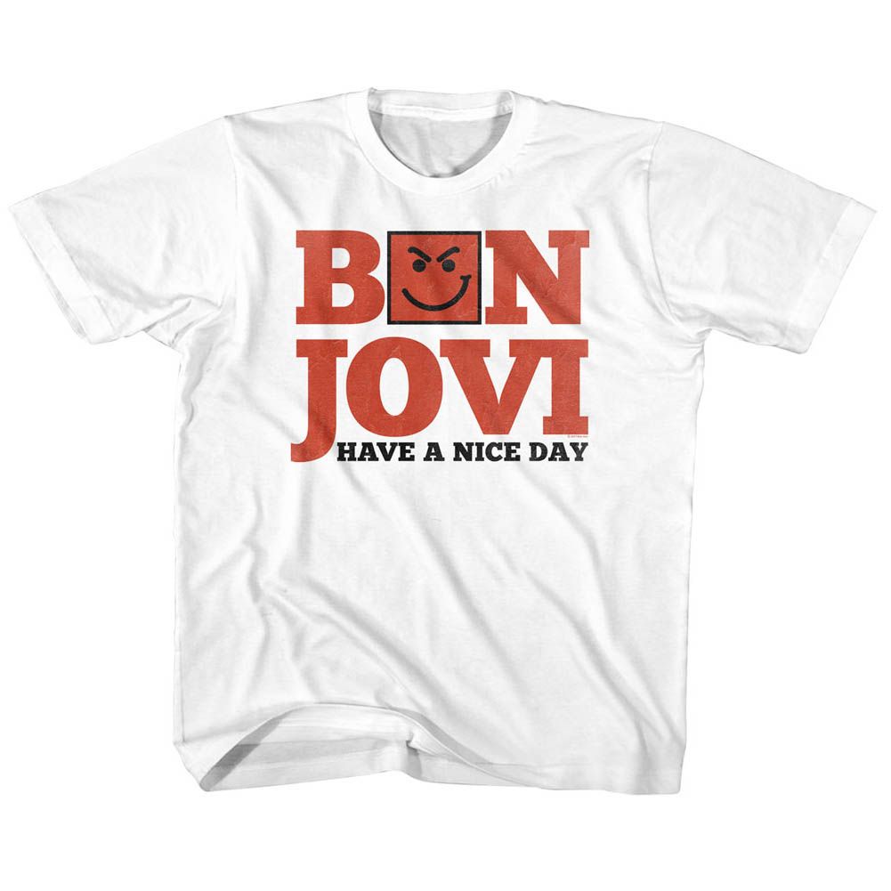 BON JOVI-HAVE A NICE DAY-WHITE YOUTH S/S TSHIRT