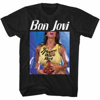 Thumbnail for BON JOVI-BON SLIPPERY-BLACK ADULT S/S TSHIRT