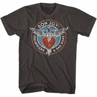 Thumbnail for BON JOVI-BADNAME-SMOKE ADULT S/S TSHIRT