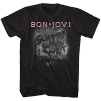 Thumbnail for BON JOVI-MORE SLIPPERY-BLACK ADULT S/S TSHIRT
