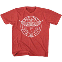 Thumbnail for BON JOVI-BAD NAME-RED HEATHER TODDLER S/S TSHIRT