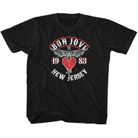 Thumbnail for BON JOVI-NJ38-BLACK YOUTH S/S TSHIRT
