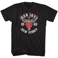 Thumbnail for BON JOVI-NJ38-BLACK ADULT S/S TSHIRT