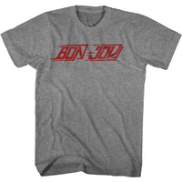 Thumbnail for BON JOVI-BJ LOGO-GRAPHITE HEATHER ADULT S/S TSHIRT