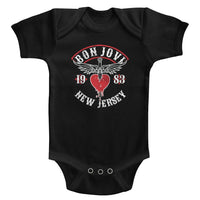 Thumbnail for BON JOVI-NJ38-BLACK INFANT S/S BODYSUIT