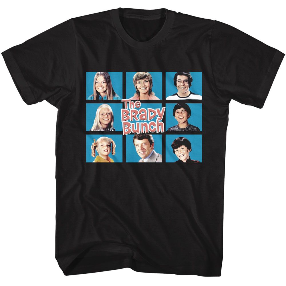 BRADY BUNCH-BRADY BUNCH BOXES-BLACK ADULT S/S TSHIRT