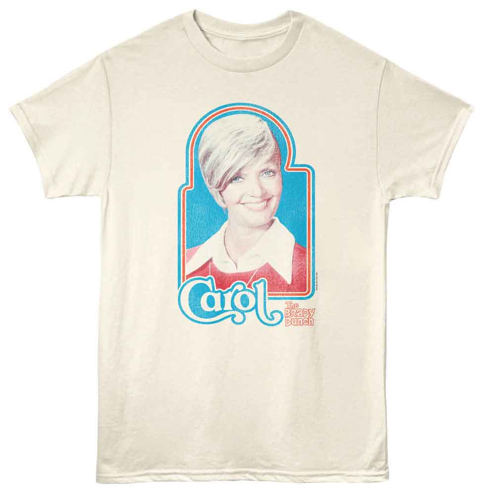 BRADY BUNCH-BRADY BUNCH CAROL 70S IRON ON-NATURAL ADULT S/S TSHIRT