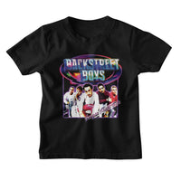 Thumbnail for BACKSTREET BOYS-BSB Y2K RAINBOW SHINE-BLACK TODDLER S/S TSHIRT