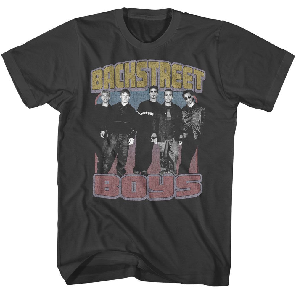 BACKSTREET BOYS-BACKSTREET BOYS FADED COLORS-SMOKE ADULT S/S TSHIRT